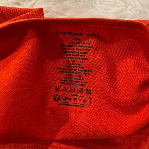 Anthropologie The Viv Long-Sleeve Bodysuit in Bright Red XL NWT - Picture 7 of 9